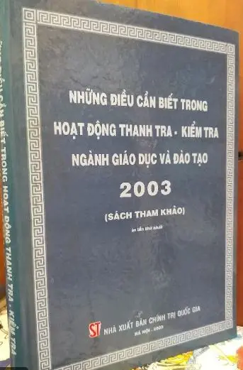 Những điều cần biết trong hoạt động thanh tra-kiểm tra ngành giáo dục đào tạo 2003