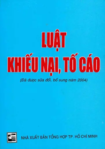 Luật khiếu nại - tố cáo