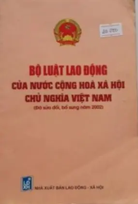 Bộ luật lao động của nước cộng hòa xã hội chủ nghĩa Việt Nam