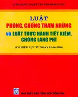 Luật phòng, chống tham nhũng, luật thực hành tiết kiệm chống lãng phí và các tội phạm về chức vụ, tham nhũng