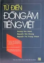 Từ điển Đồng âm Tiếng việt