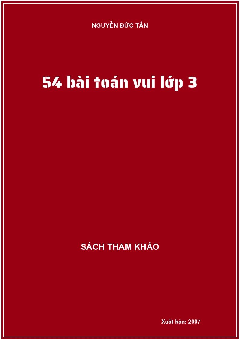 54 bài toán vui lớp 3