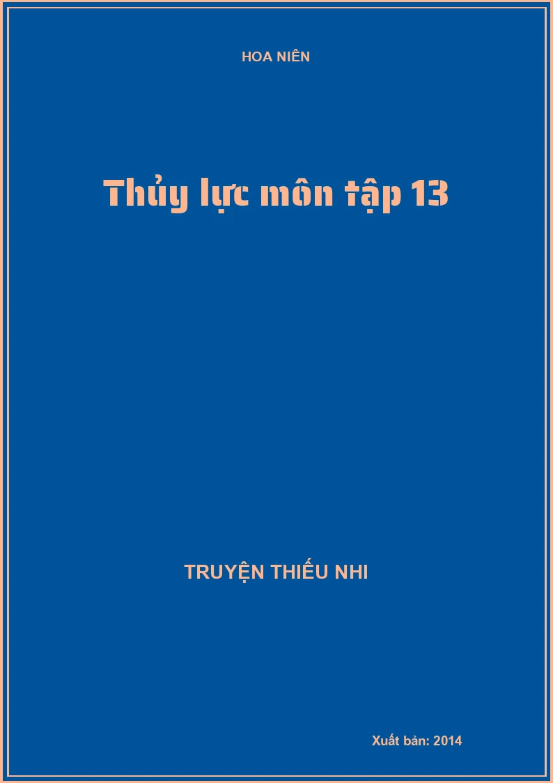 Thủy lực môn tập 13