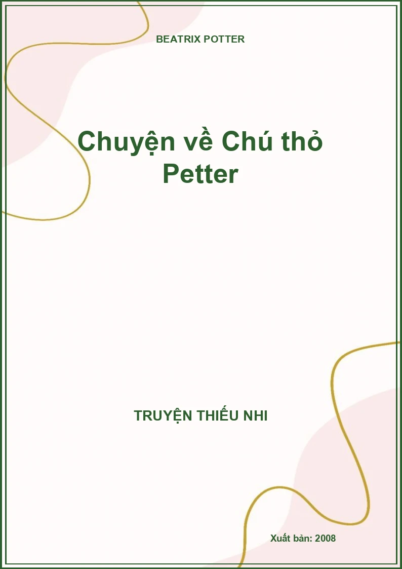 Chuyện về Chú thỏ Petter