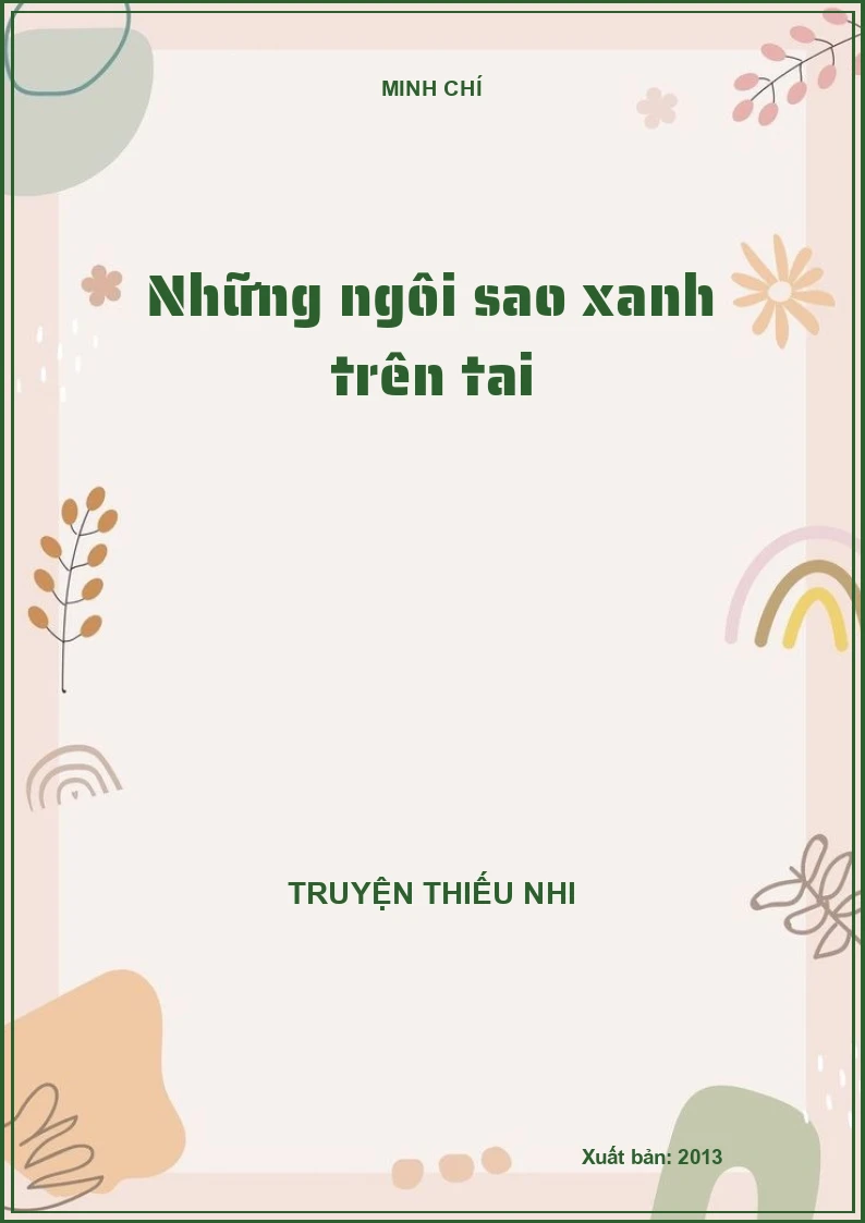 Những ngôi sao xanh trên tai