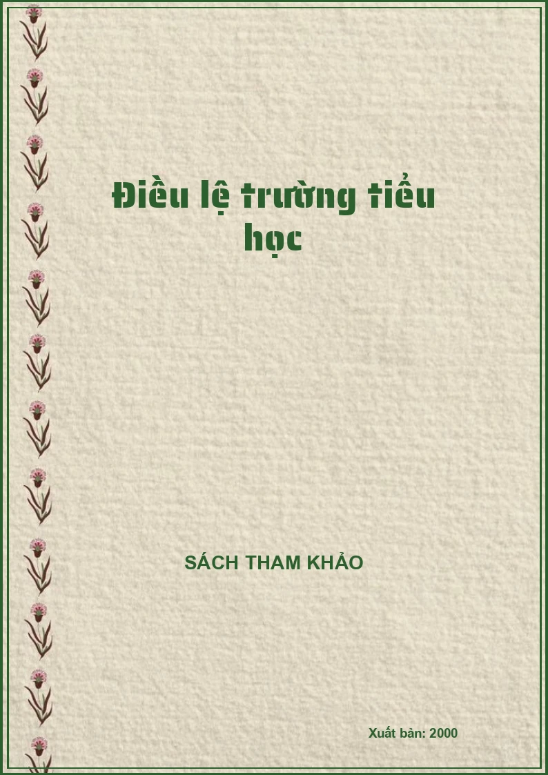 Điều lệ trường tiểu học
