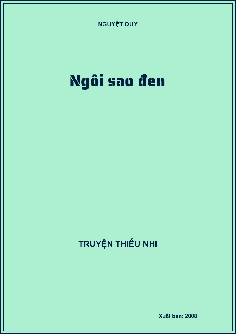 Ngôi sao đen