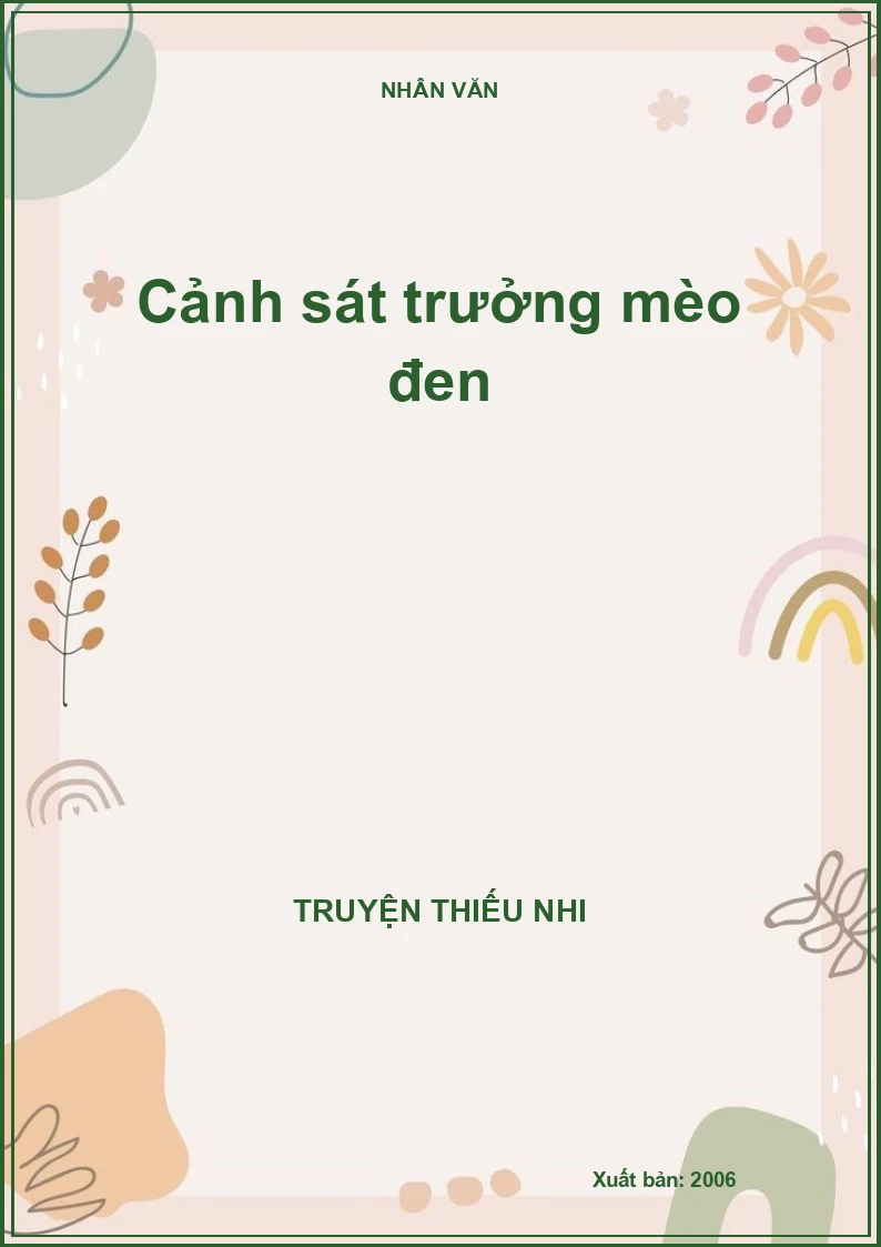 Cảnh sát trưởng mèo đen