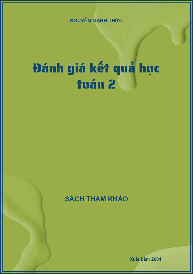 Đánh giá kết quả học Toán 2