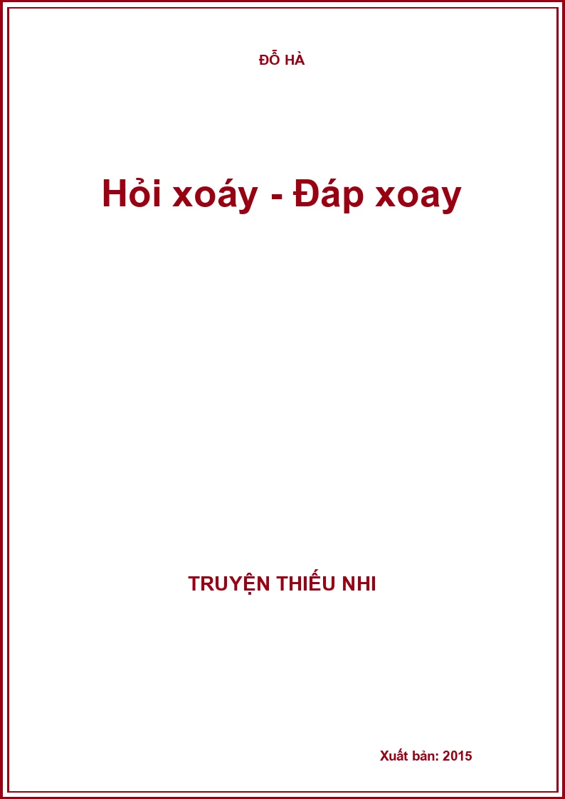 Hỏi xoáy - Đáp xoay