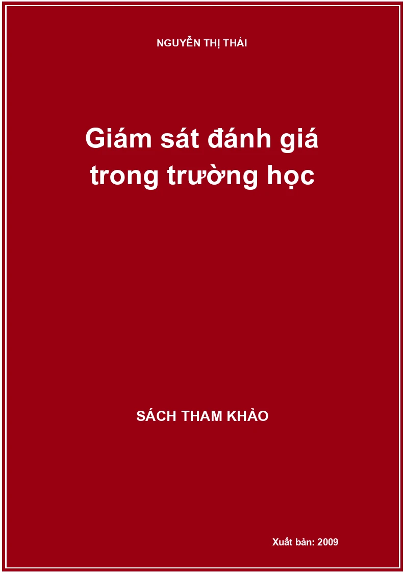 Giám sát đánh giá trong trường học