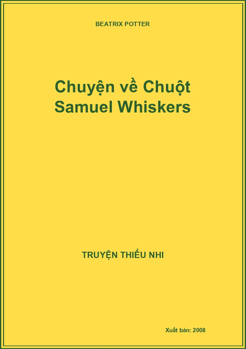 Chuyện về Chuột Samuel Whiskers