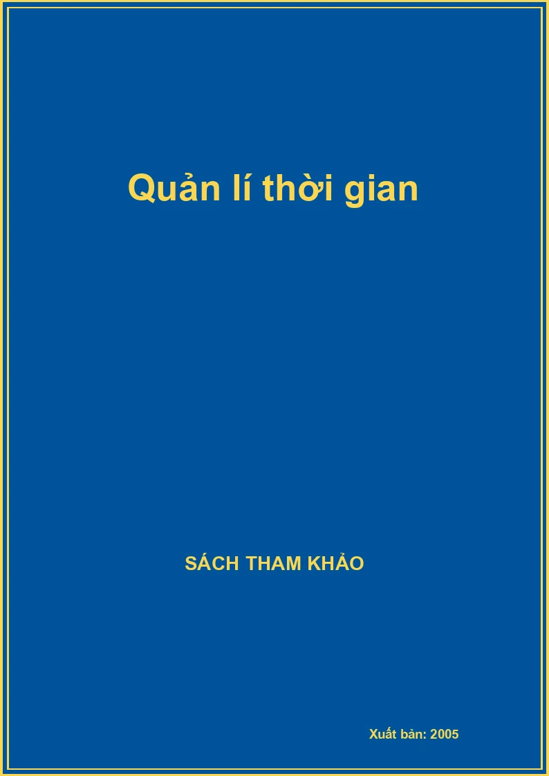 Quản lí thời gian
