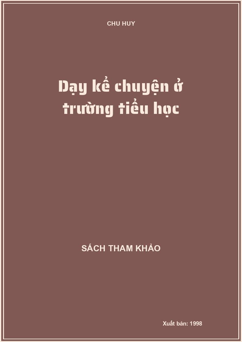 Dạy kể chuyện ở trường tiểu học