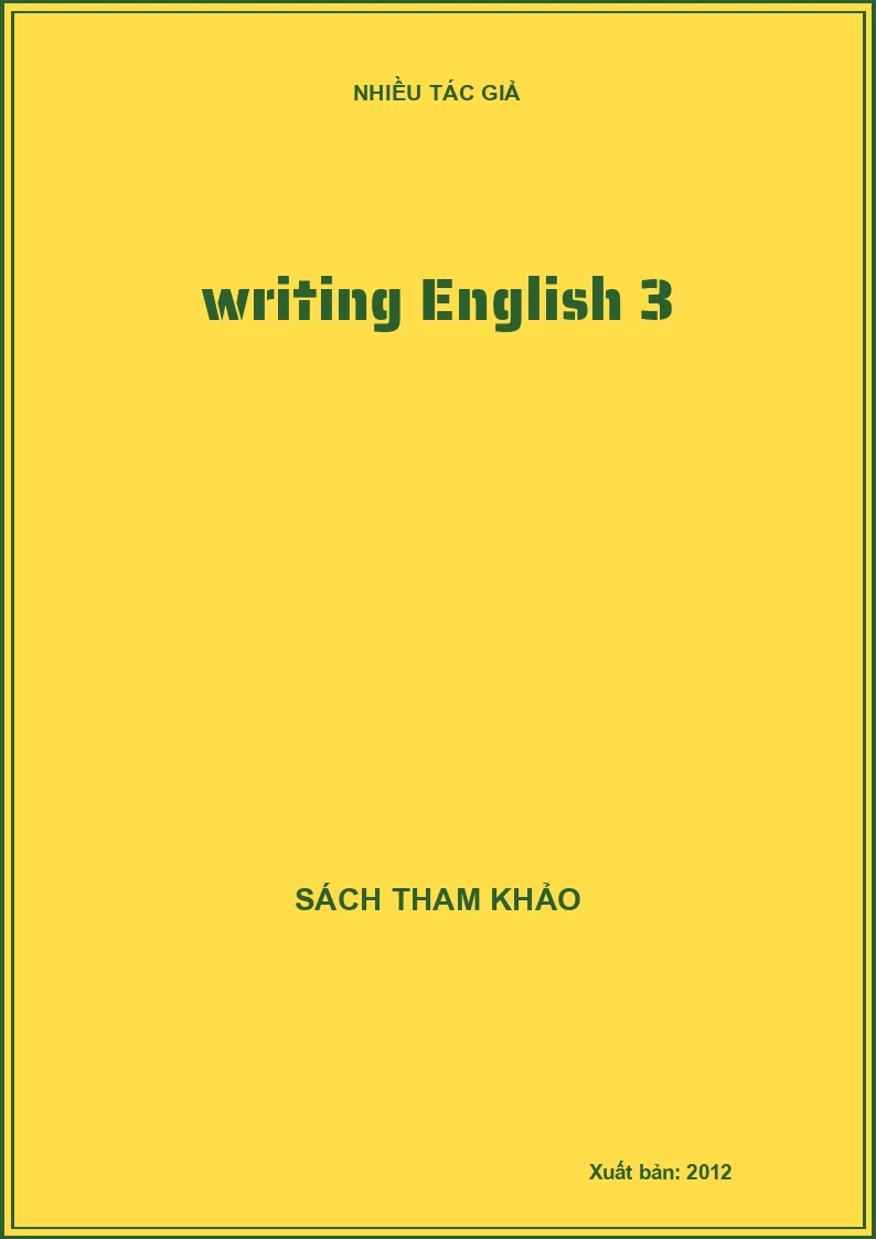 Writing English 3