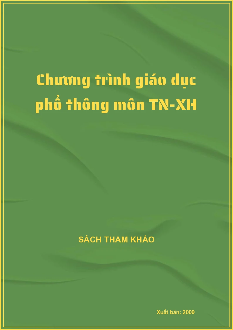 Chương trình giáo dục phổ thông môn TN-XH