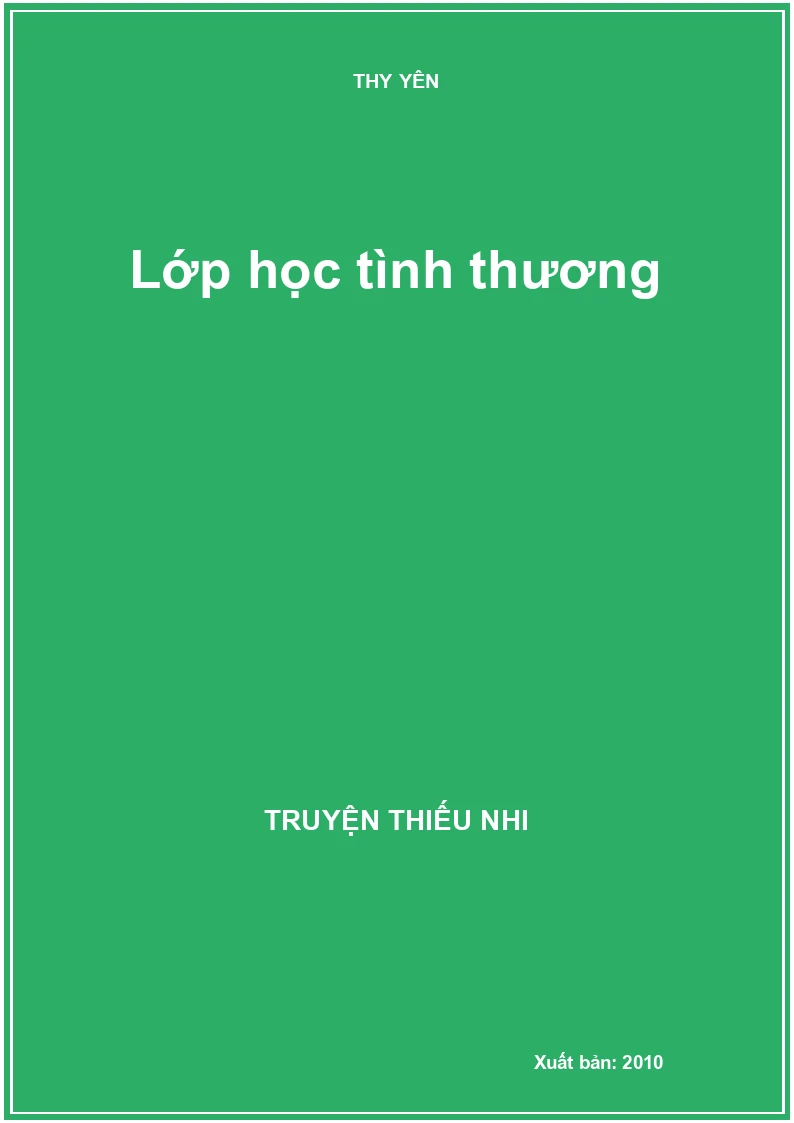 Lớp học tình thương
