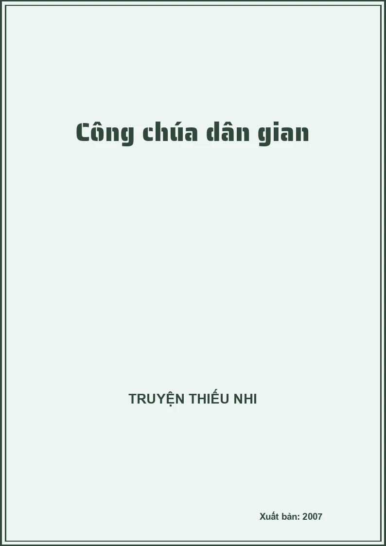 Công chúa dân gian