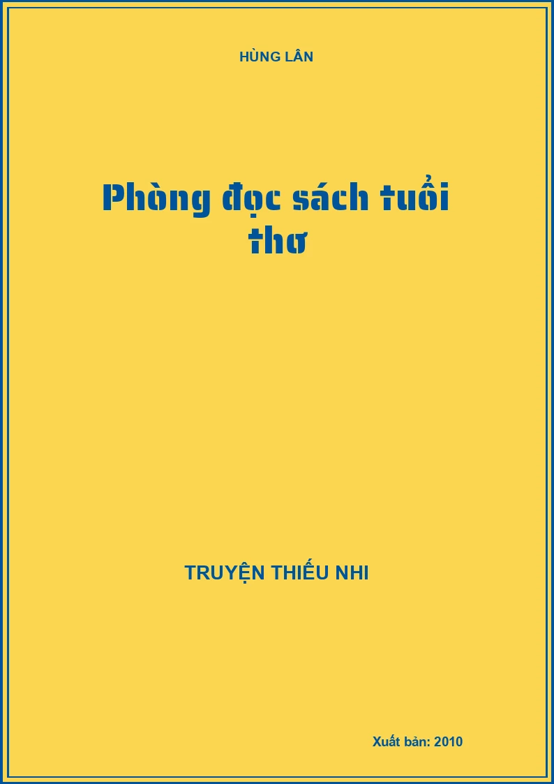 Phòng đọc sách tuổi thơ