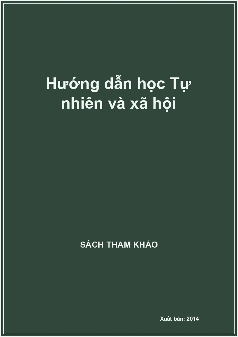Hướng dẫn học Tự nhiên và xã hội