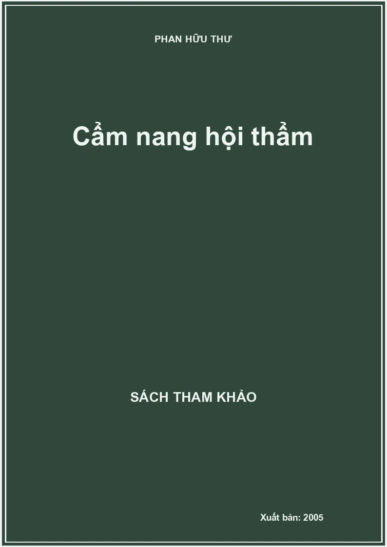 Cẩm nang hội thẩm
