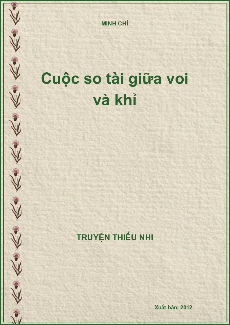 Cuộc so tài giữa voi và khỉ