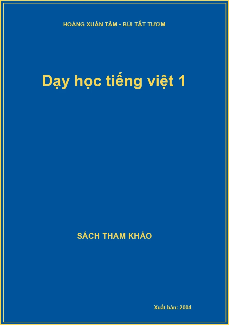Dạy học tiếng việt 1