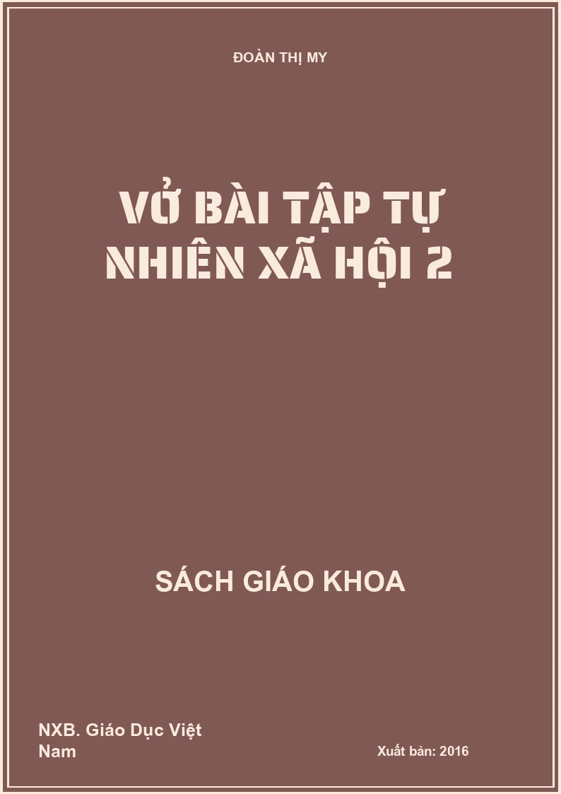 Vở bài tập Tự nhiên xã hội 2