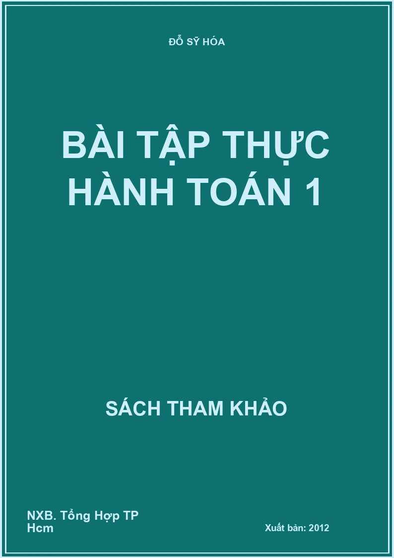 Bài tập thực hành Toán 1