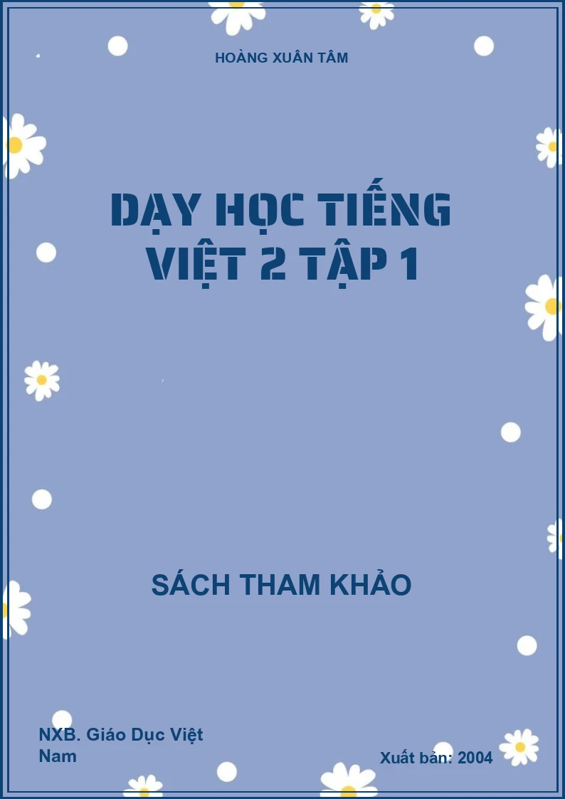 Dạy học tiếng việt 2 tập 1