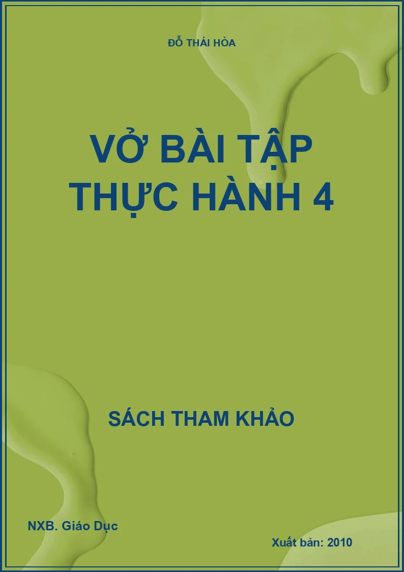 Vở bài tập thực hành 4