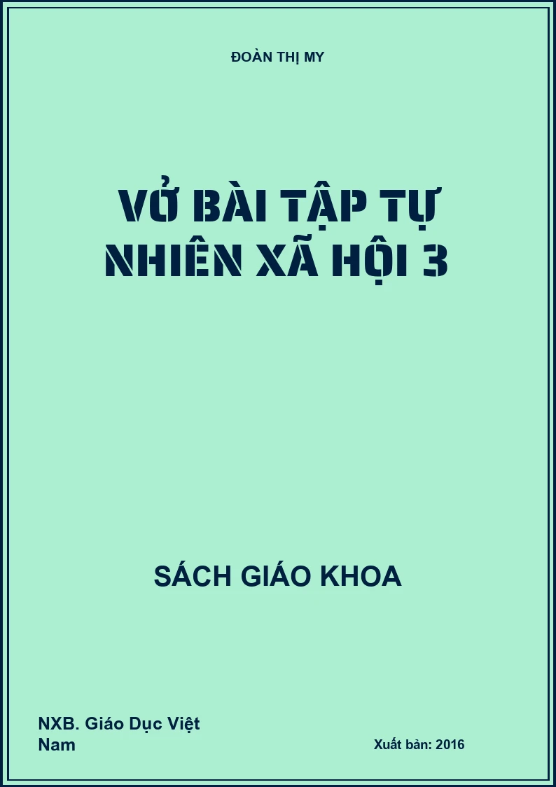Vở bài tập Tự nhiên xã hội 3