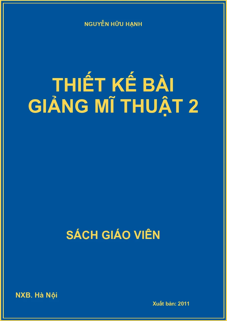 Thiết kế bài giảng mĩ thuật 2