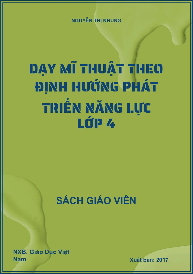 Dạy mĩ thuật theo định hướng phát triển năng lực lớp 4