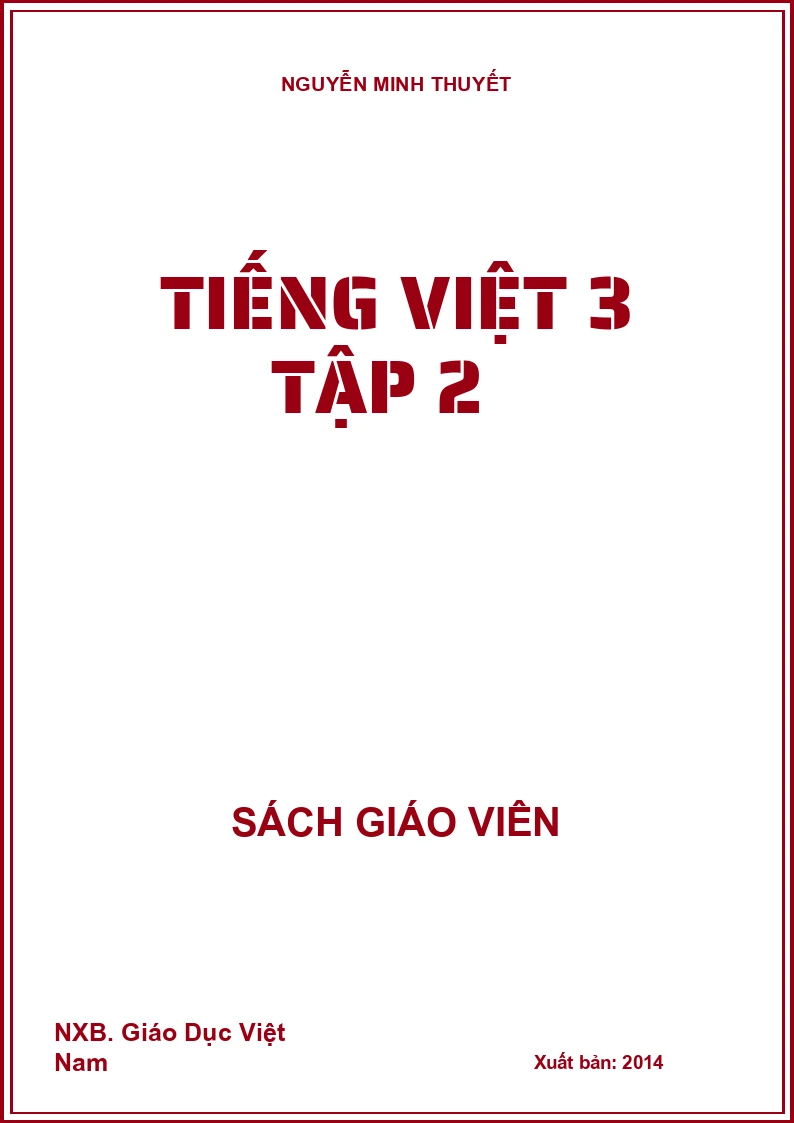 Tiếng việt 3 tập 2  