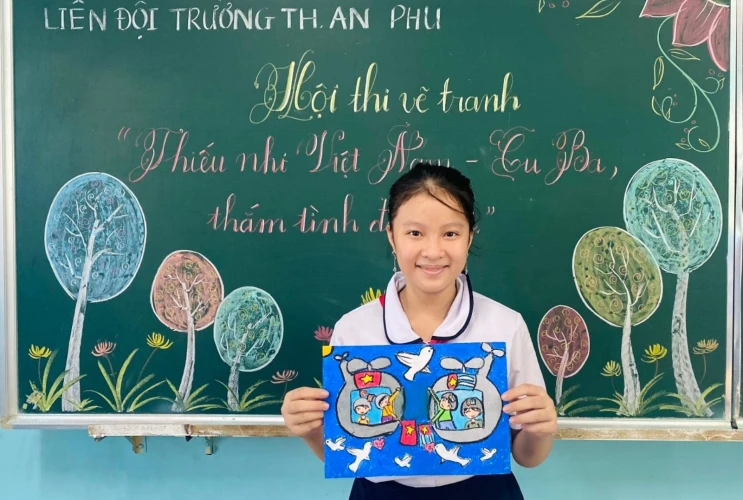 Hội thi vẽ tranh “Thiếu nhi Việt Nam – Cuba thắm tình đoàn kết”