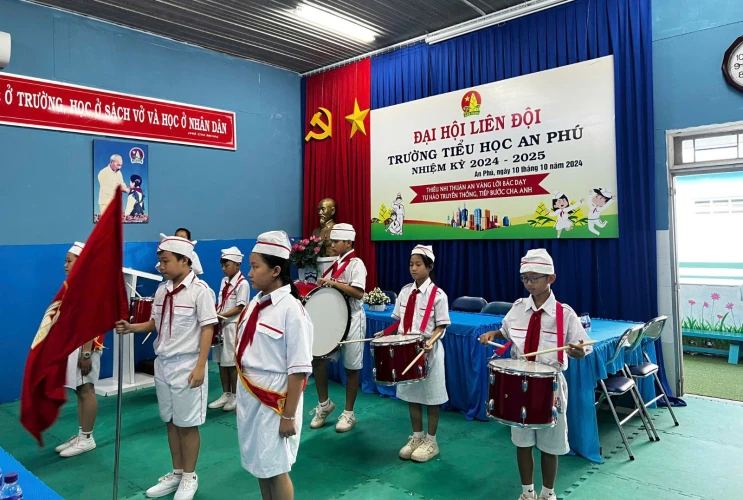 Trường TH An Phú tổ chức thành công Đại hội Liên đội nhiệm kỳ 2024-2025