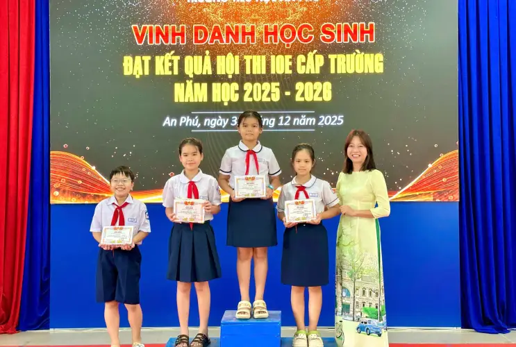 Khép lại năm 2025 bằng những thành tích đáng tự hào của học sinh trường TH An Phú
