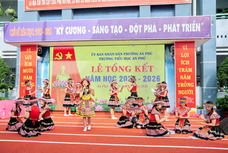 Lễ tổng kết năm học 2025-2026 tại trường Tiểu học An Phú tràn đầy niềm vui và tự hào