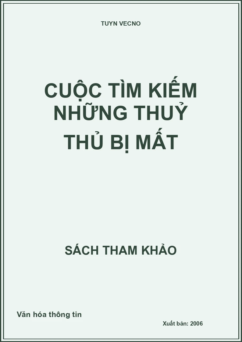 Cuộc tìm kiếm những thuỷ thủ bị mất