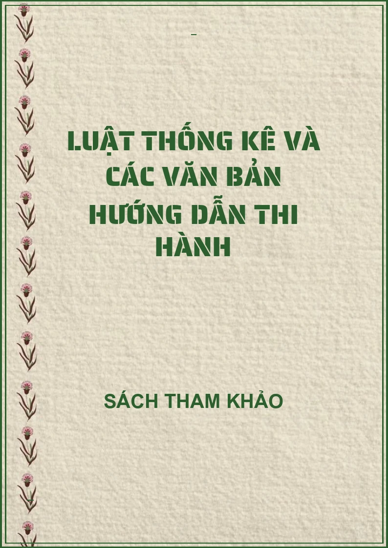 Luật thống kê và các văn bản hướng dẫn thi hành