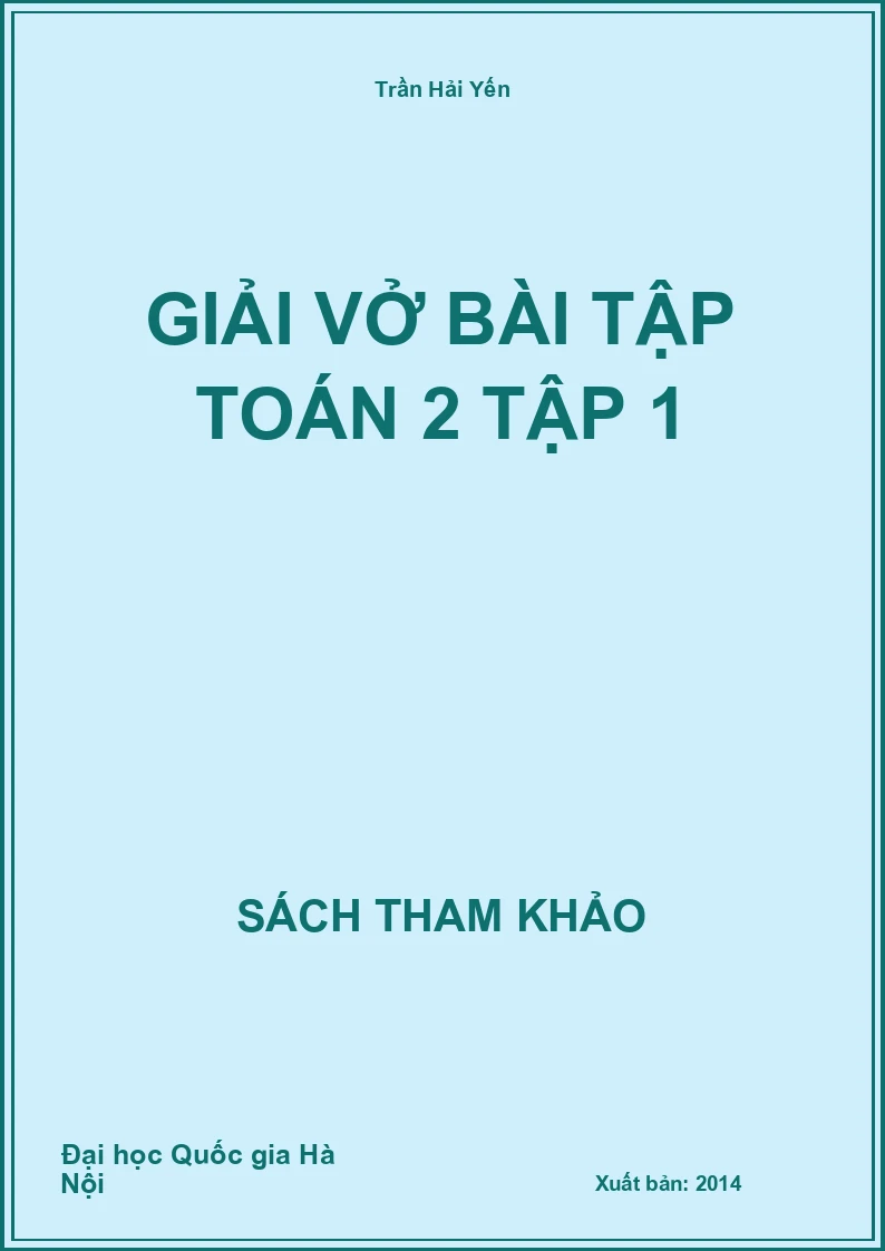 Giải vở bài tập toán 2 tập 1