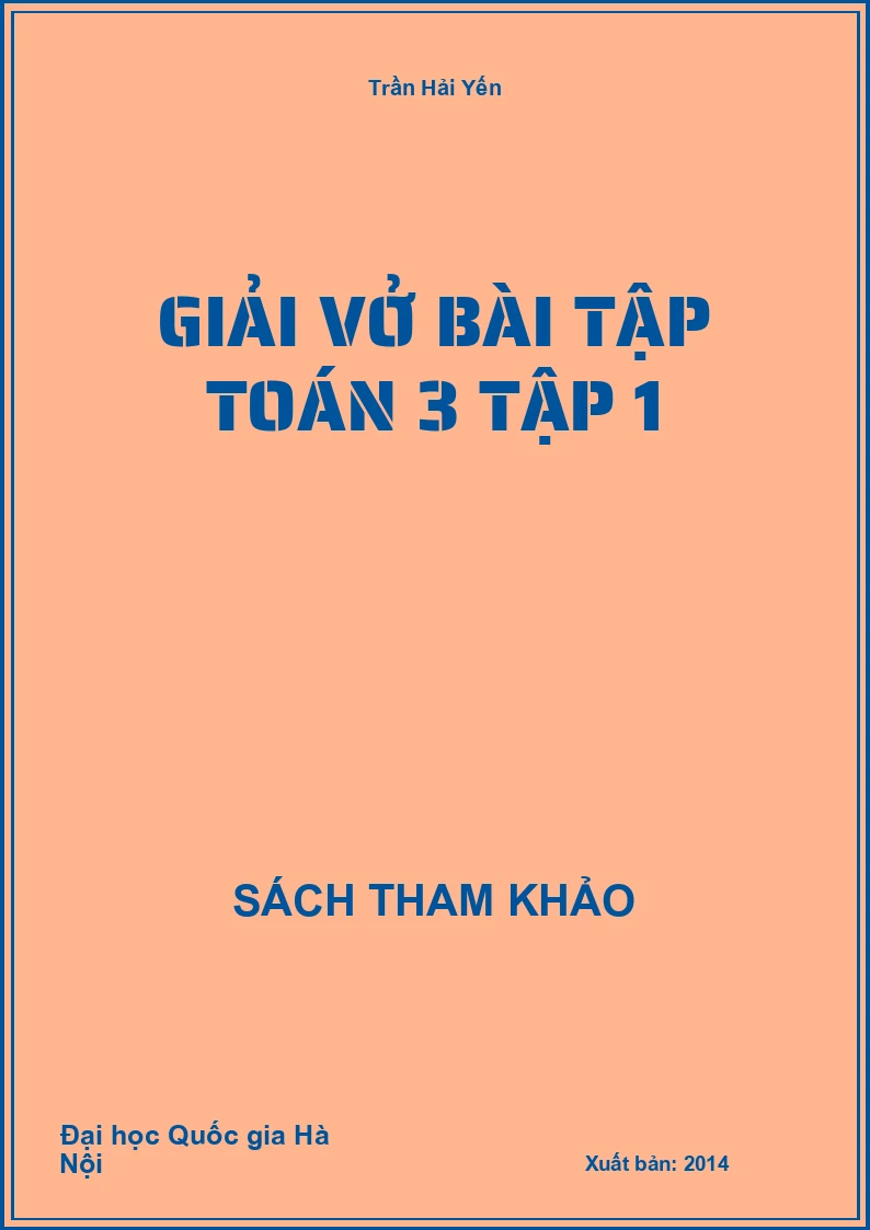 Giải vở bài tập toán 3 tập 1
