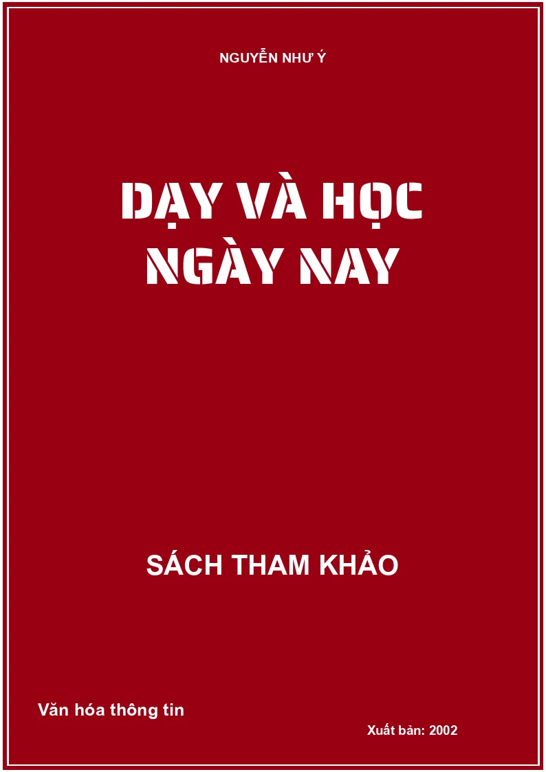 Dạy và học ngày nay