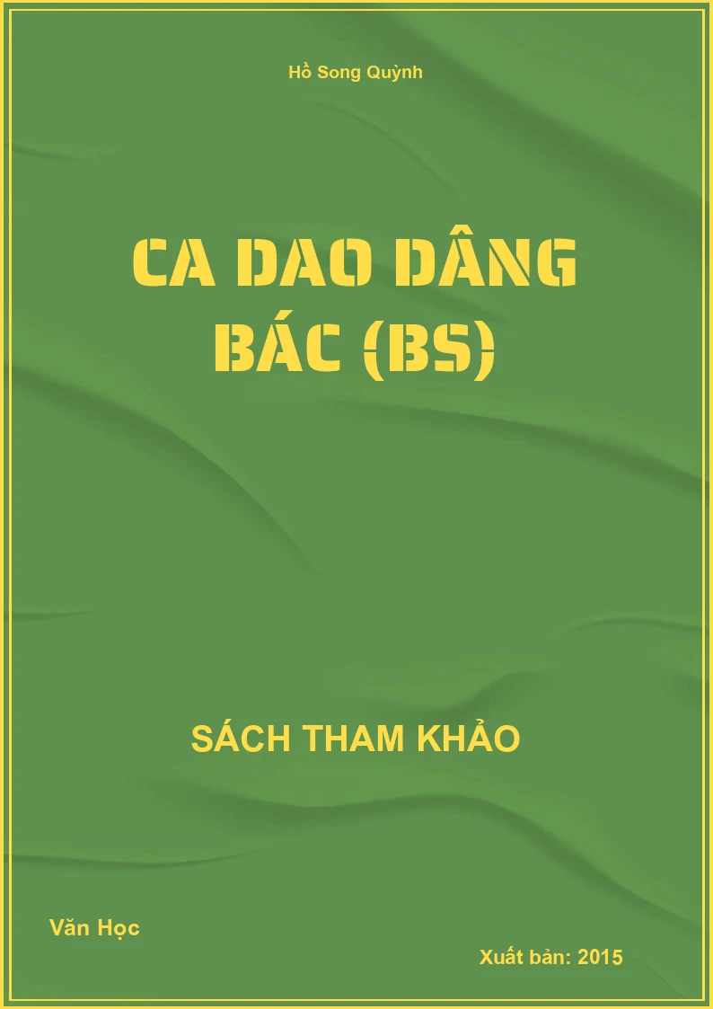 Ca dao dâng Bác (BS)