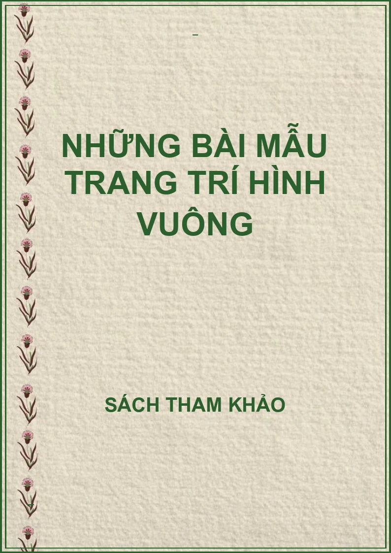 Những bài mẫu trang trí hình vuông