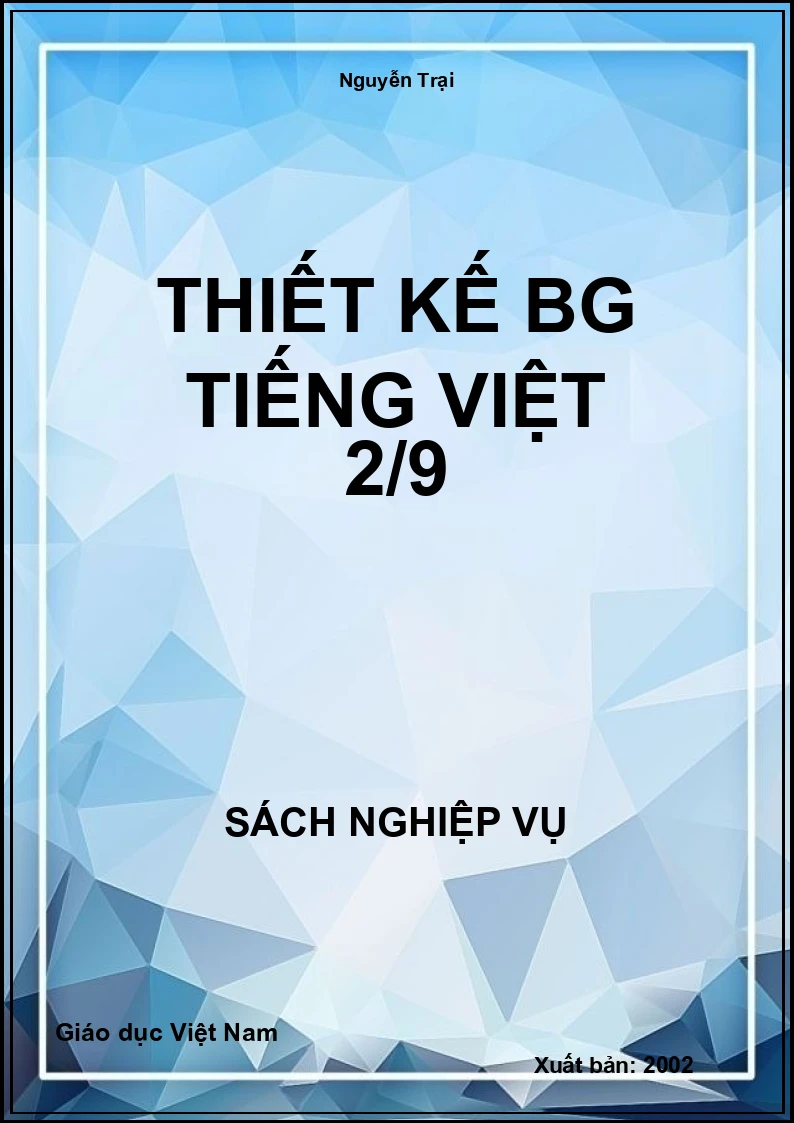 Thiết Kế BG Tiếng Việt 2/9