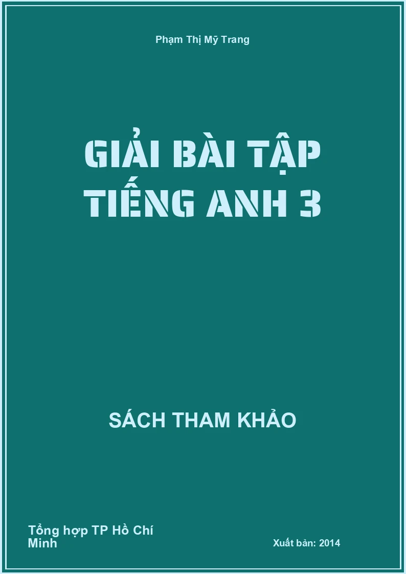 Giải bài tập tiếng anh 3