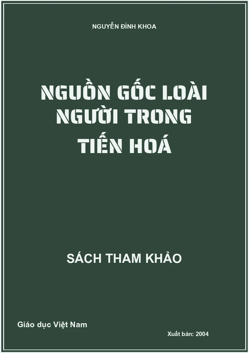 Nguồn gốc loài người trong tiến hoá