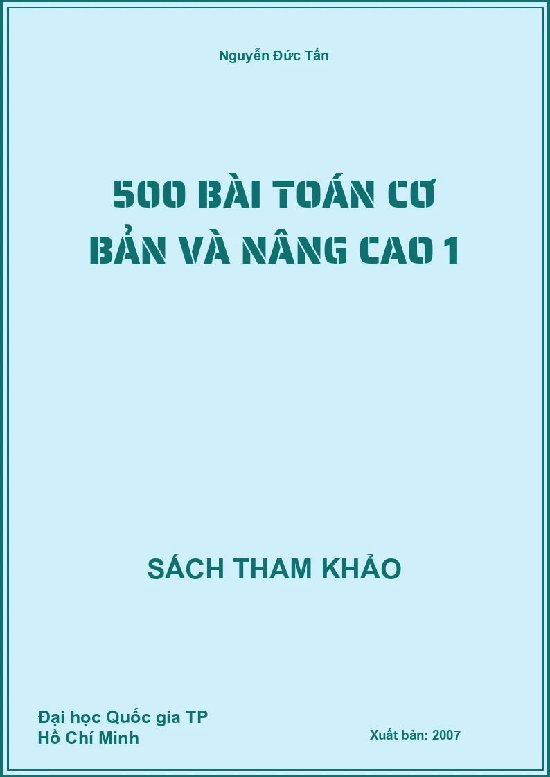500 bài toán cơ bản và nâng cao 1
